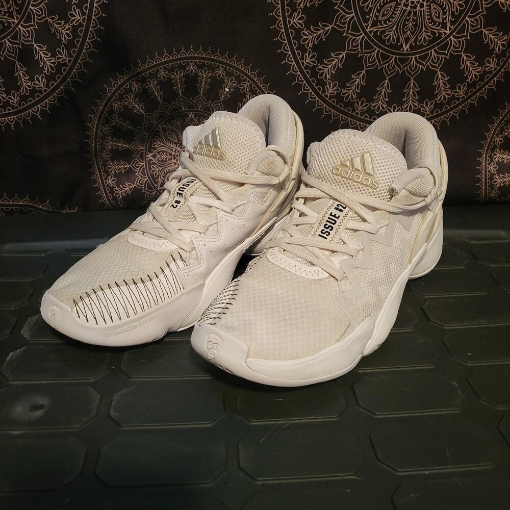 White Adidas D.O.N. Issue 2 #2 (Donovan Mitchell 2020) Size 6